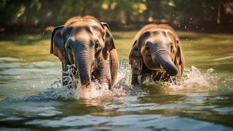 夢到大象在水裡